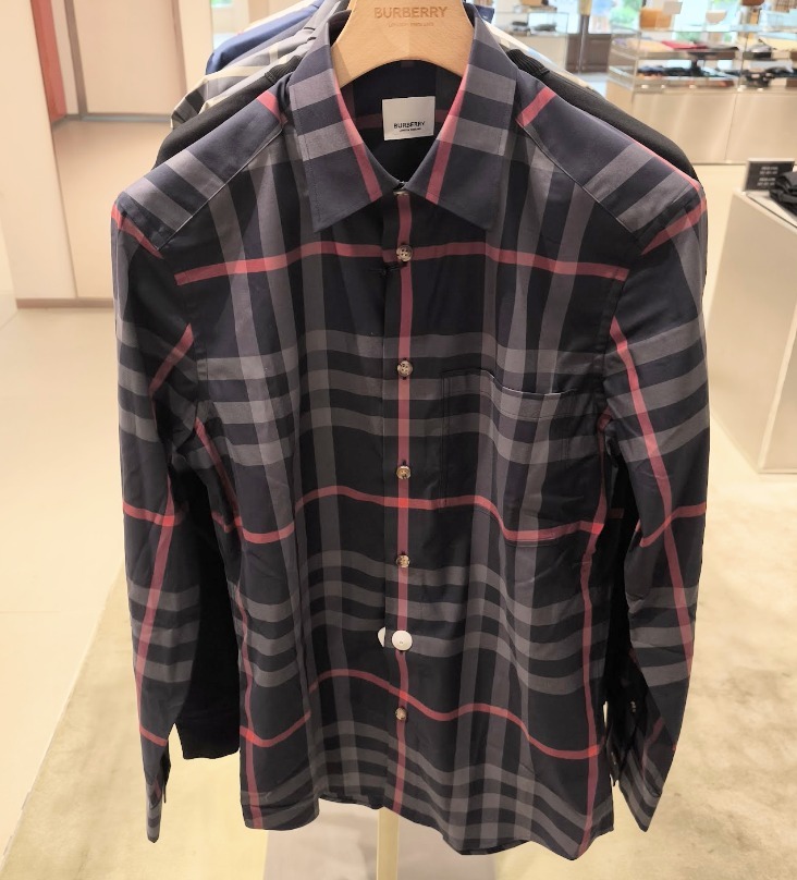 【BURBERRY】CLAVERDON 長袖 チェック柄シャツ BURBERRY】CLAVERDON 長袖 チェック柄シャツ