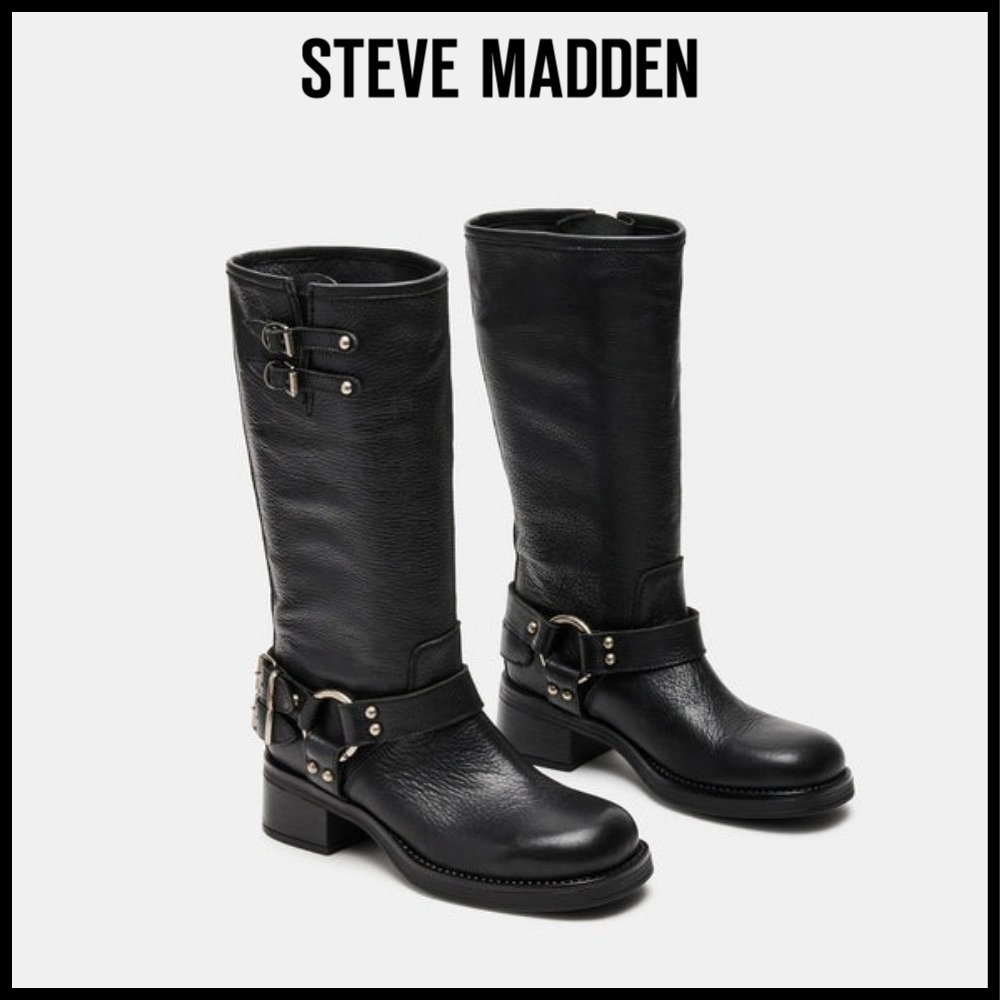 ★Steve Madden★ベスト商品★ASTOR BLACK★ブーツ