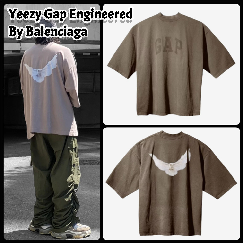 【Yeezy Gap by Balenciaga】Dove 3/4 Sleeve T-Shirt★Beige★