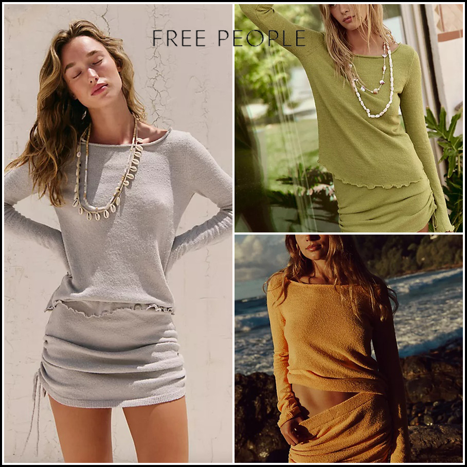 【Free People フリーピープル】Cabo Sweater Skirt Set 3色