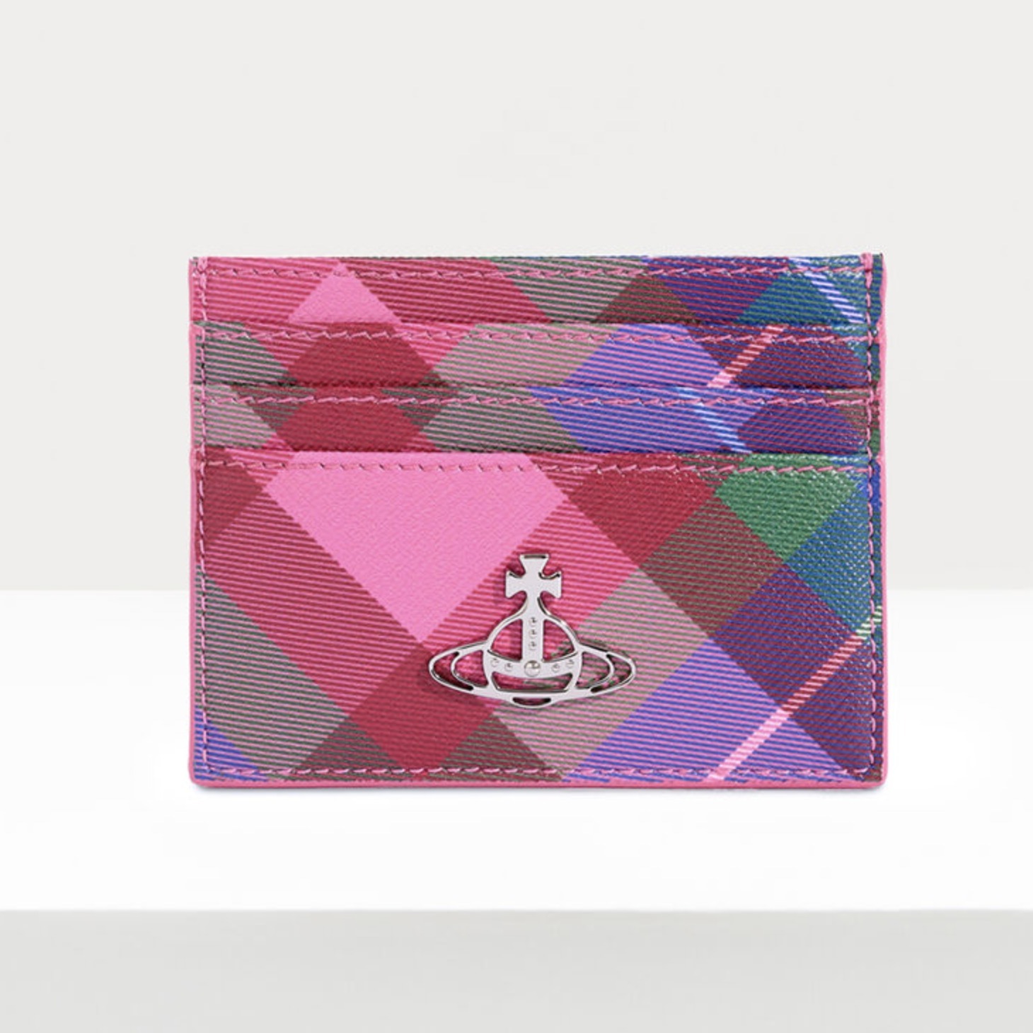 ★vivienne westwood★ロゴ チェック柄 カードケース