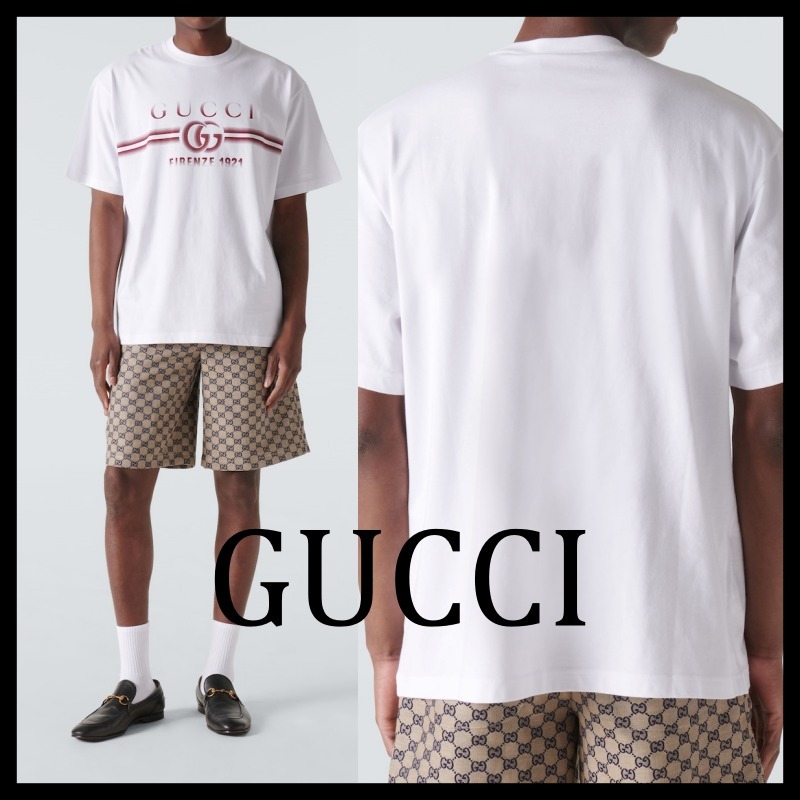 ［関税送料込］GUCCI ロゴ コットン ジャージー Tシャツ