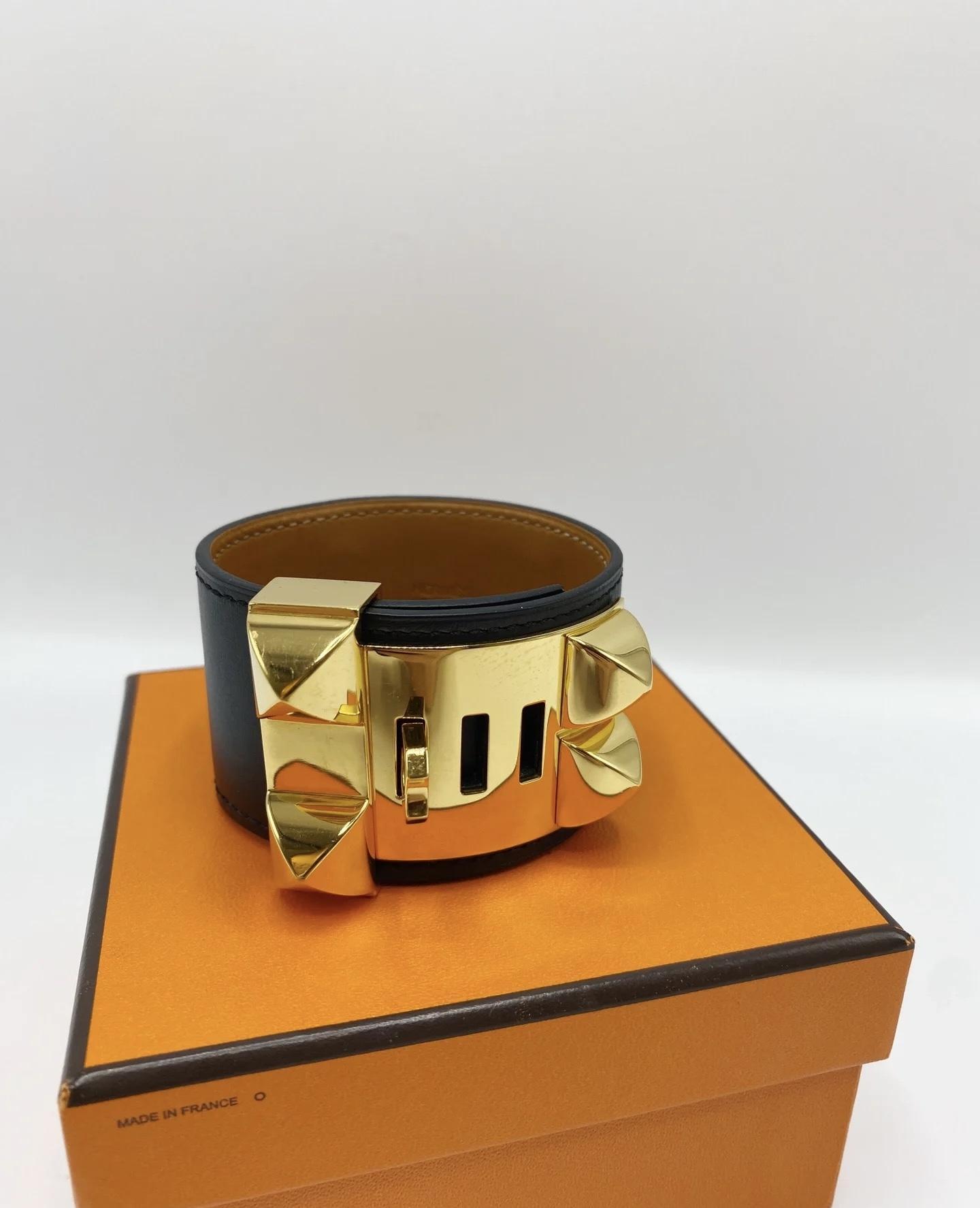 《モードなデザイン♪》HERMES コリエ ド シアン ブレスレット