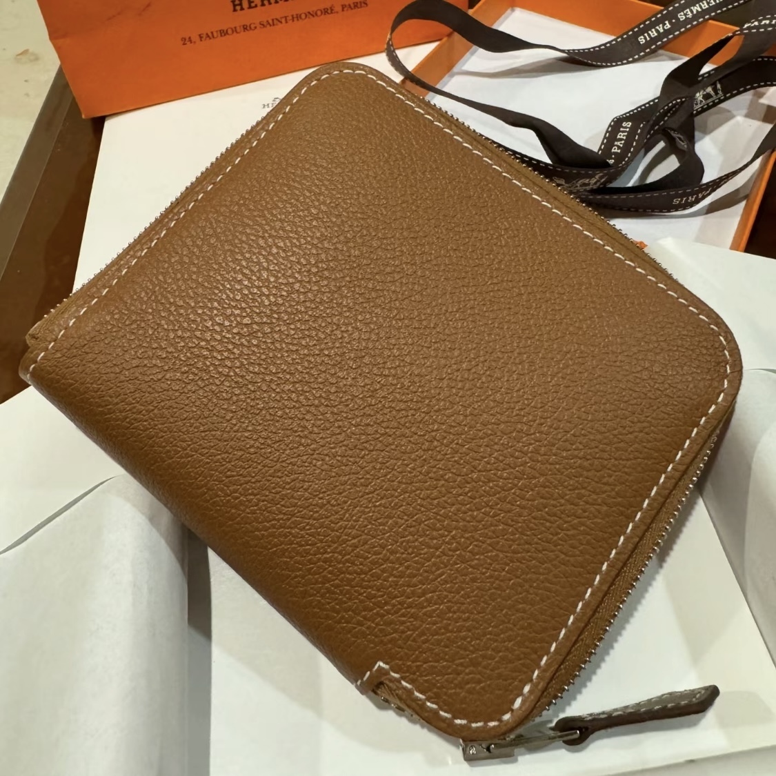 可愛い裏地☆【HERMES】SilkIn コンパクト ジップ ウォレット