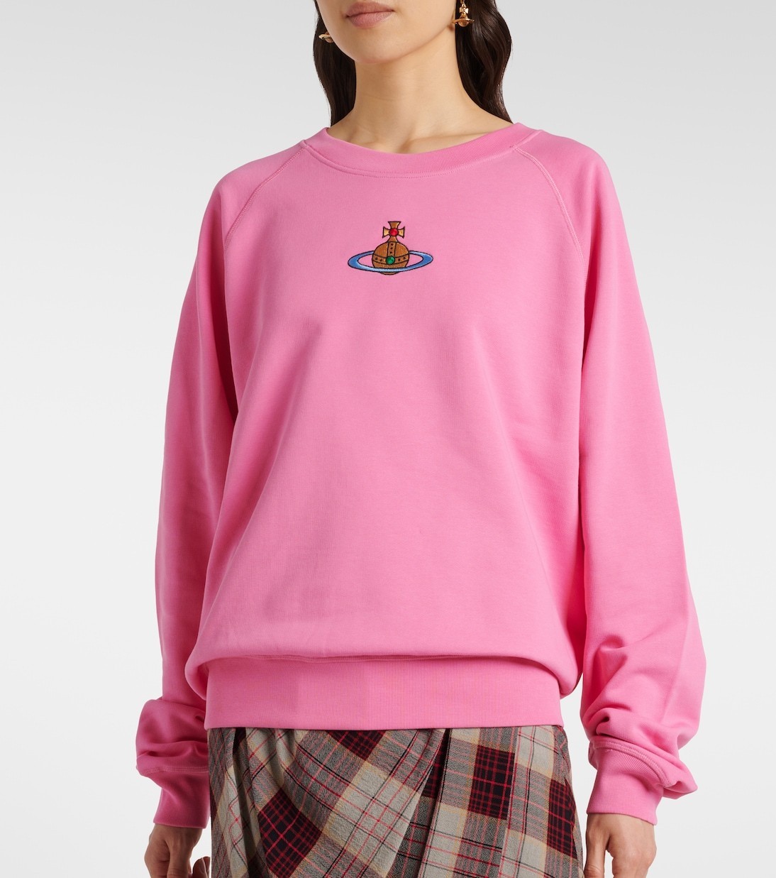【安心の関税込】VIVIENNE WESTWOOD・コットン スウェットシャツ Vivienne Westwood☆関税込☆オーブコットンスウェットシャツ