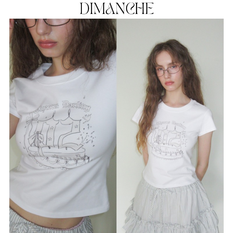 【DIMANCHE】NUMBERING CAKE T-SHIRT