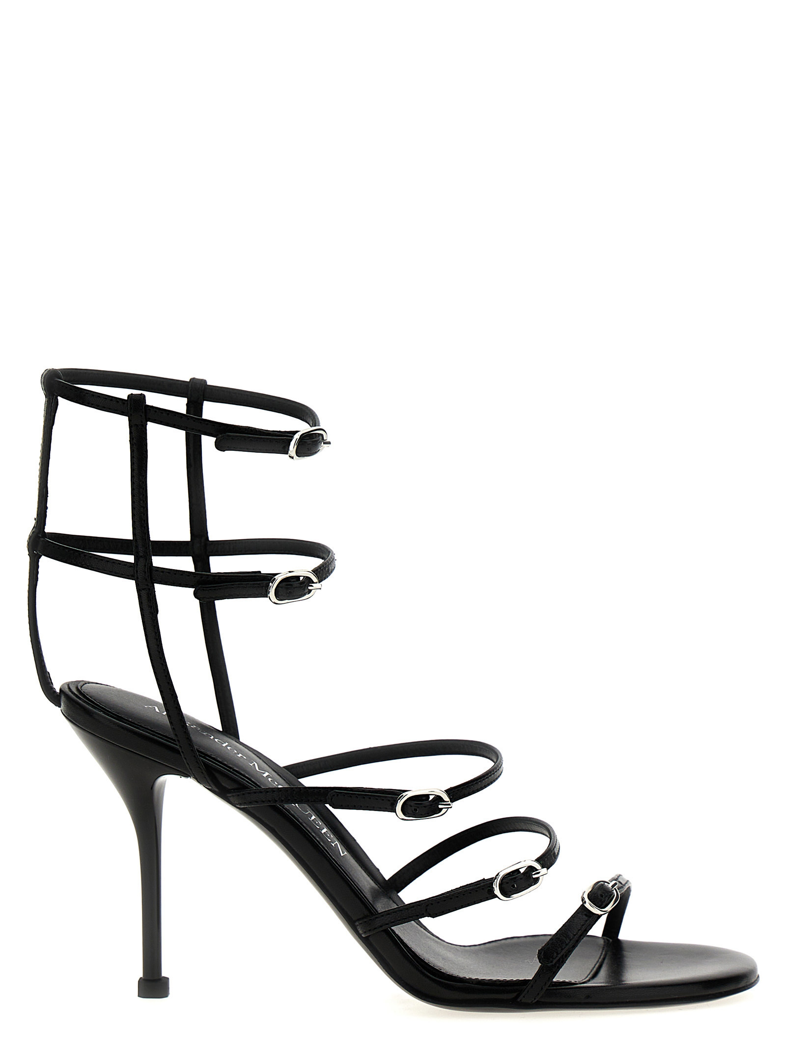 サンダル・ミュール MCQUEEN Strap leather sandals