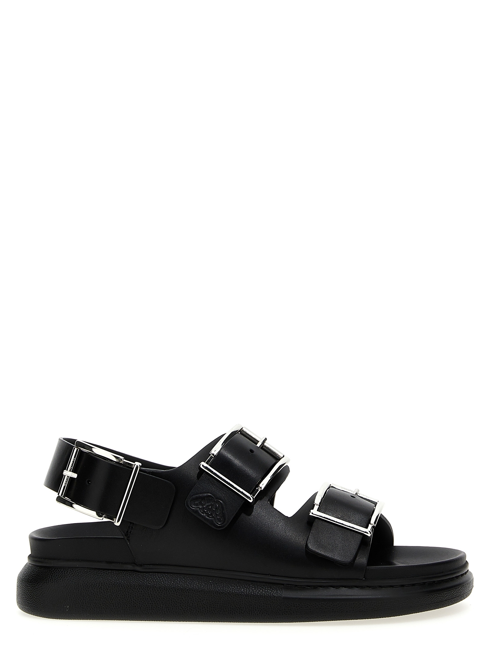 サンダル MCQUEEN Buckle leather sandals