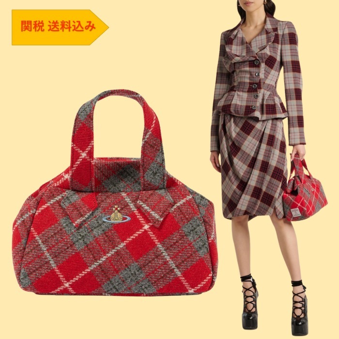 【Vivienne Westwood】アーカイブ ミディアム キャンバス バッグ