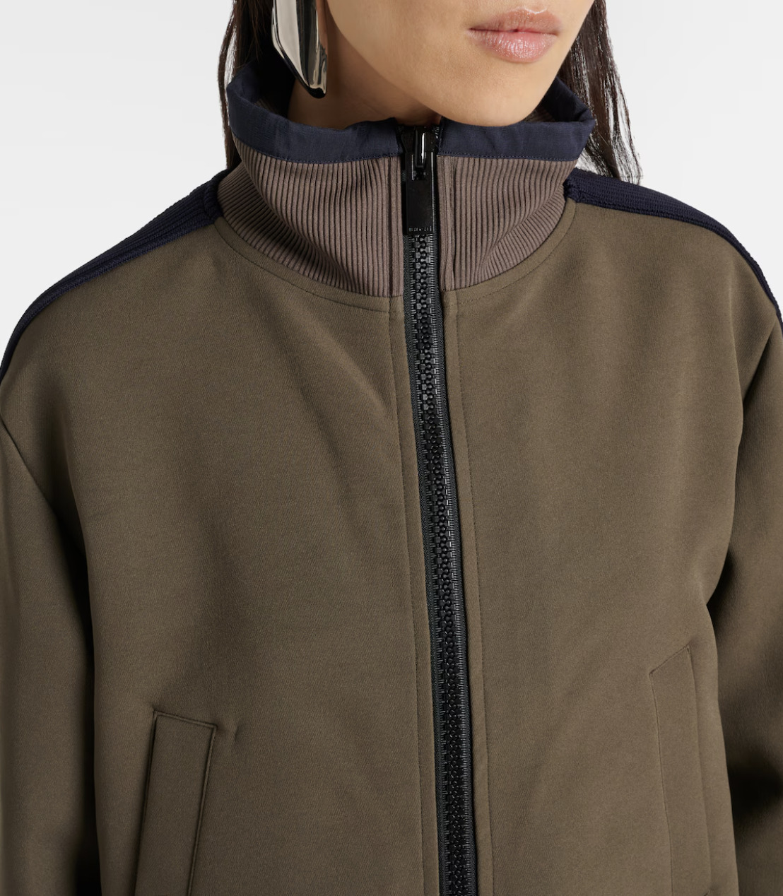 背面プリーツ♪sacai テクニカル ジャージ ブルゾン (sacai 背面プリーツ♪sacai テクニカル ジャージ ブルゾン (sacai
