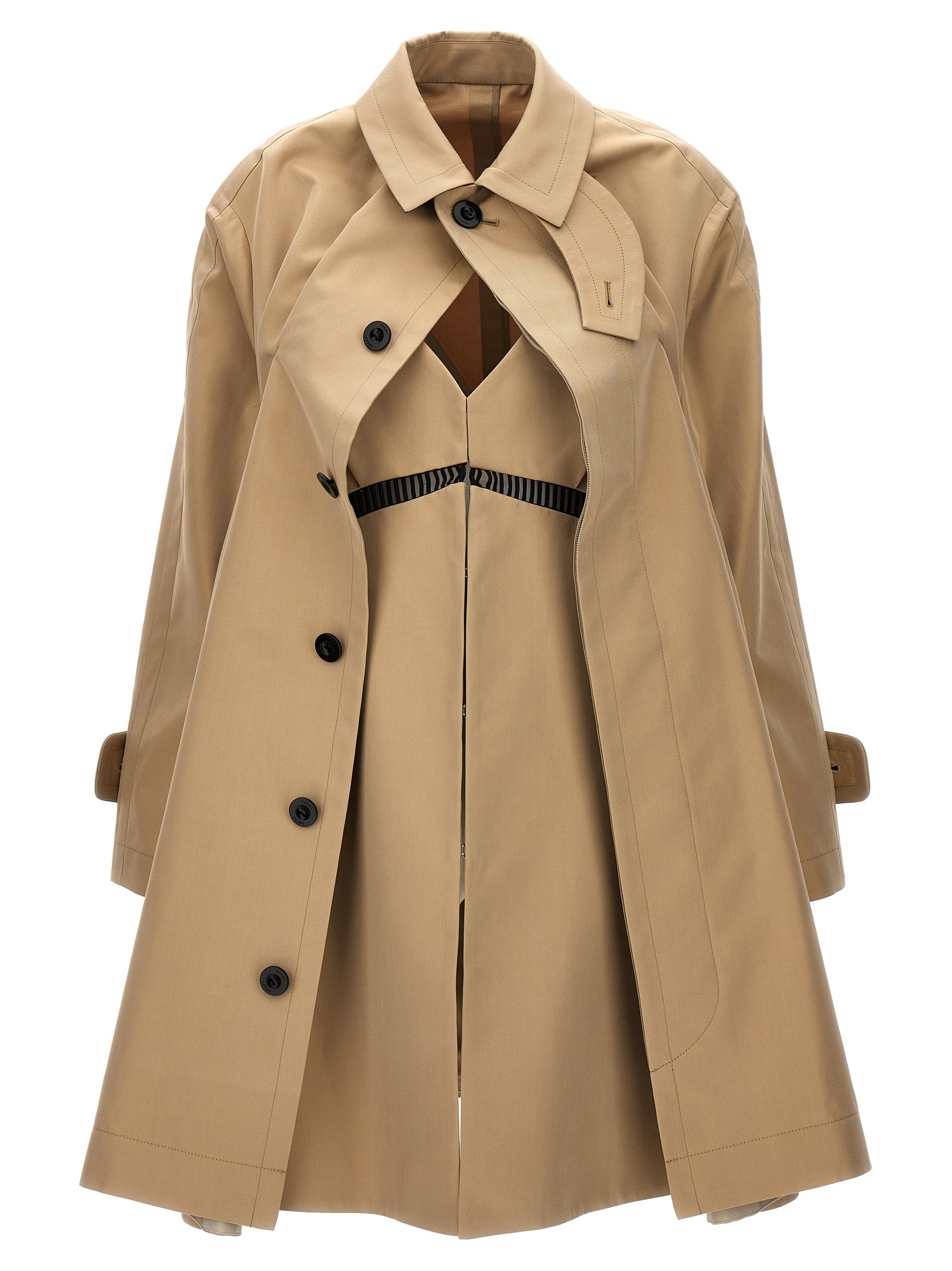 コート sacai Dress insert trench coat