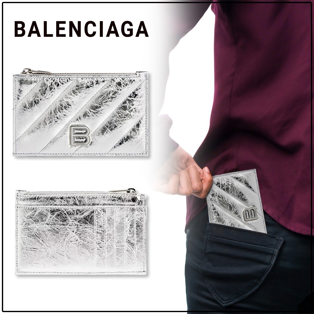 国内買付【BALENCIAGA】Crush ロングコイン&カードホルダー