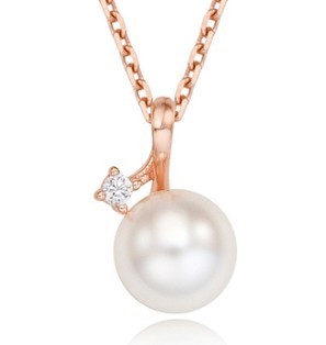 STONE HENgE/送料込み/関税込み Silver Pearl Cubic Necklace