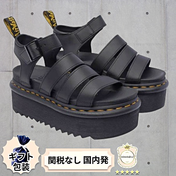 【完売必至】ドクターマーチン 厚底アンクルストラップサンダル