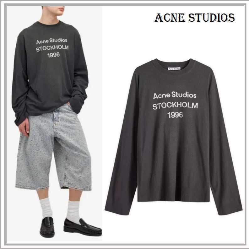 【関込】ACNE STUDIOS アクネストゥディオズ◆ロゴ 長袖 Tシャツ