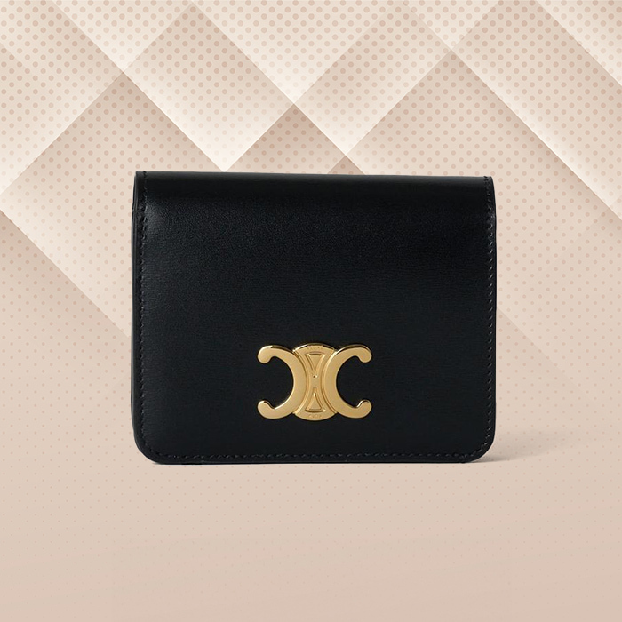 【CELINE】コンパクトウォレット トリオンフ ブラック