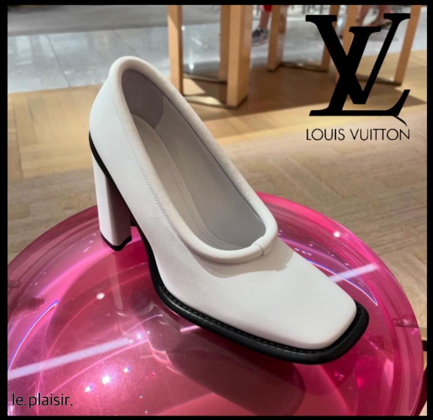 【太めヒールで歩きやすい♪】 Louis Vuitton パンプス