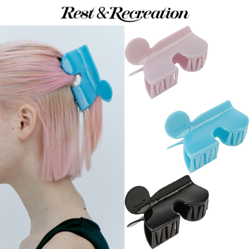 ★韓国人気★Rest & Recreation★LOGO HAIR CLIP(L)