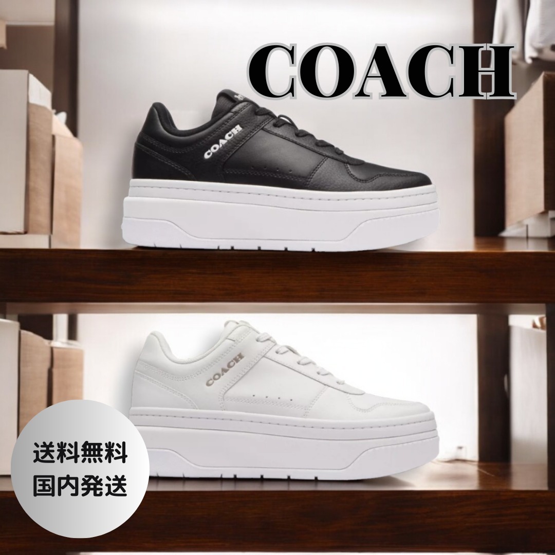 【COACH】プラットフォーム スニーカー (送料込み)