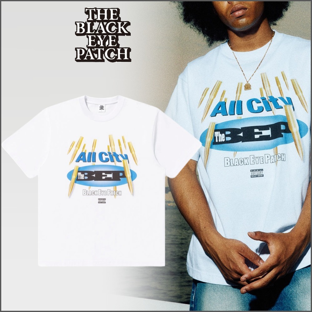 【BlackEyePatch】BULLET RAIN TEE WHITE