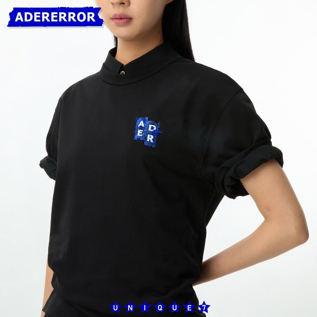 【ADER ERROR】 Sig; TRS Tag T-Shirt 06 Noir