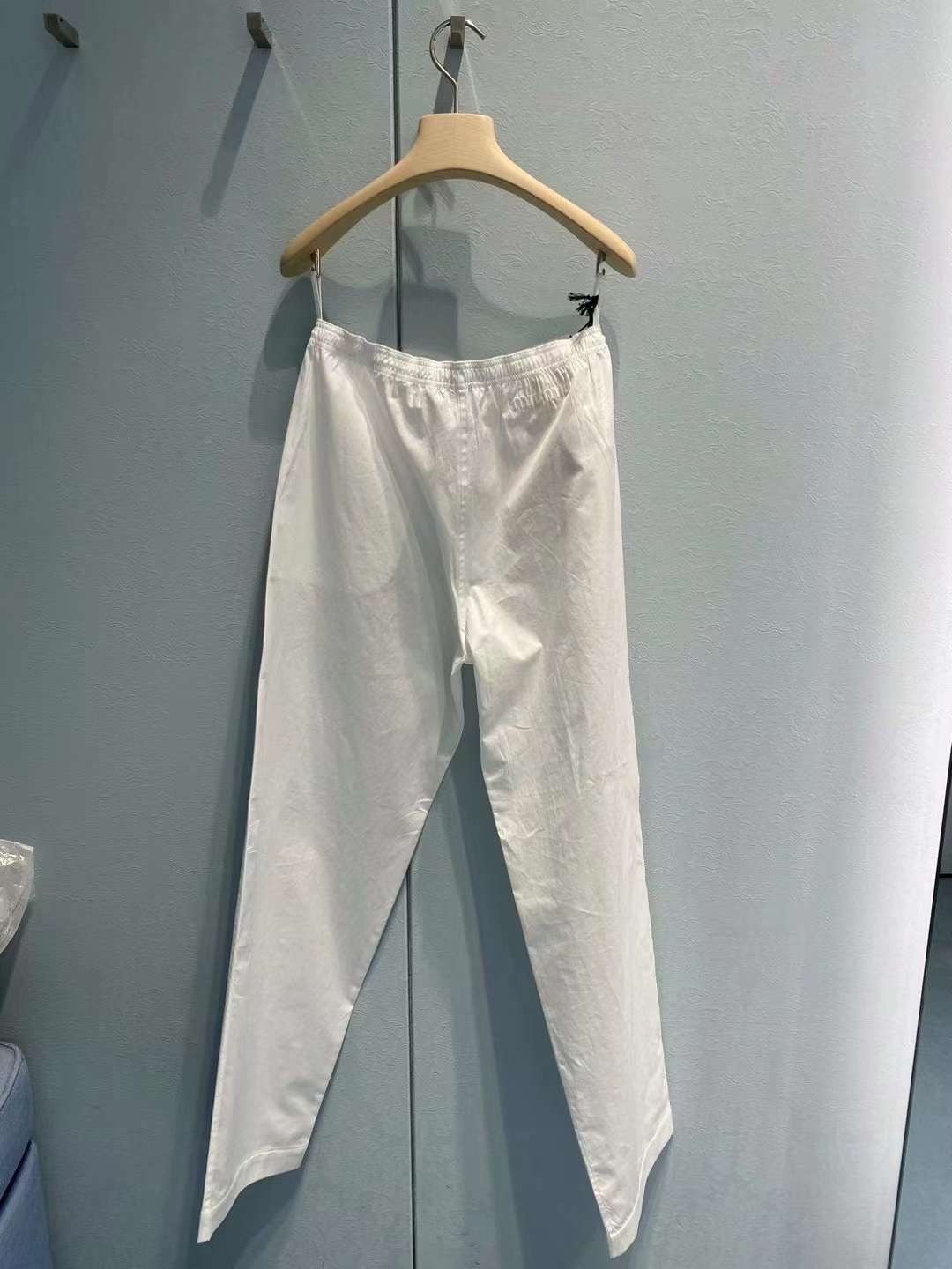 パンツ RUNWAY white Poplin pajama pants