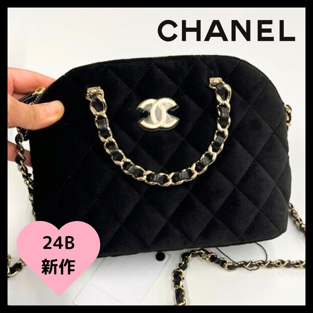 【ジェニー愛用♪】CHANEL ベルベットクラッチ ショルダーバッグ