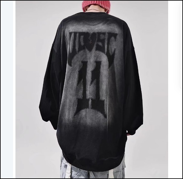 長袖 Tシャツ ロンT ルーズ ビンテージ 2collar 韓国