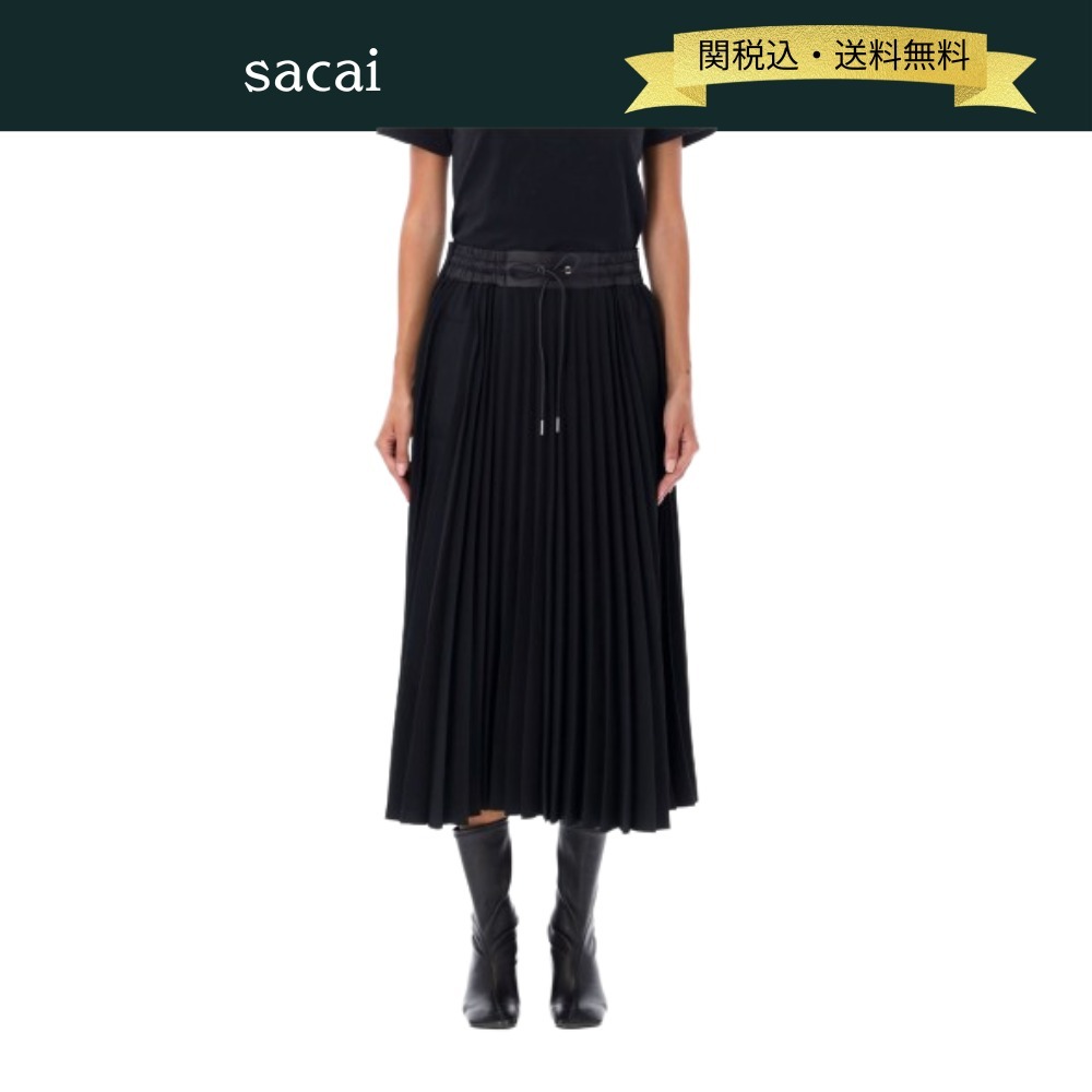 【関税・送料込】sacai AW24 テック Aライン プリーツスカート