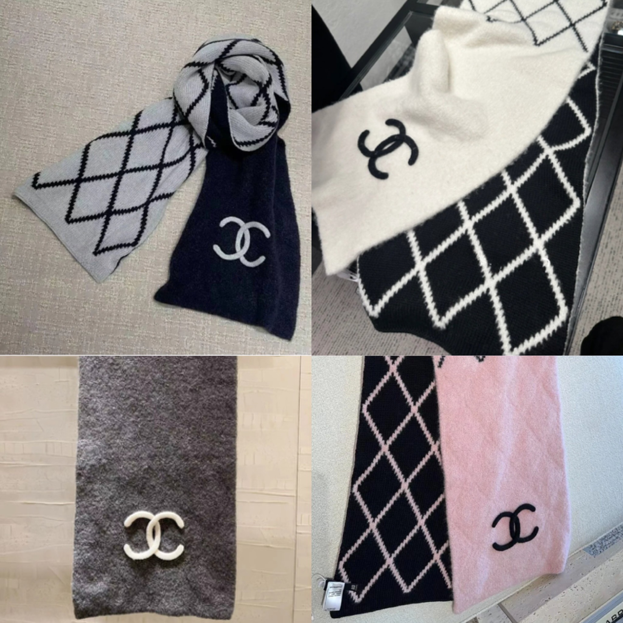 【柔らかく優しい肌触り♪】CHANEL マフラー スカーフ カシミア