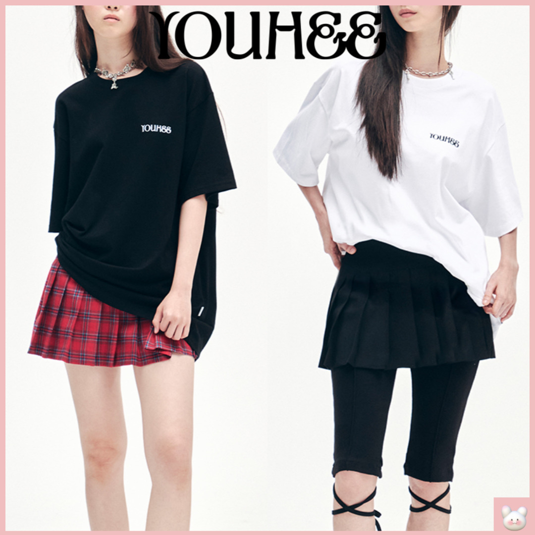 韓国 [YOUHEE] YOUHEE SMALL LOGO T-SHIRTS オーバーサイズ