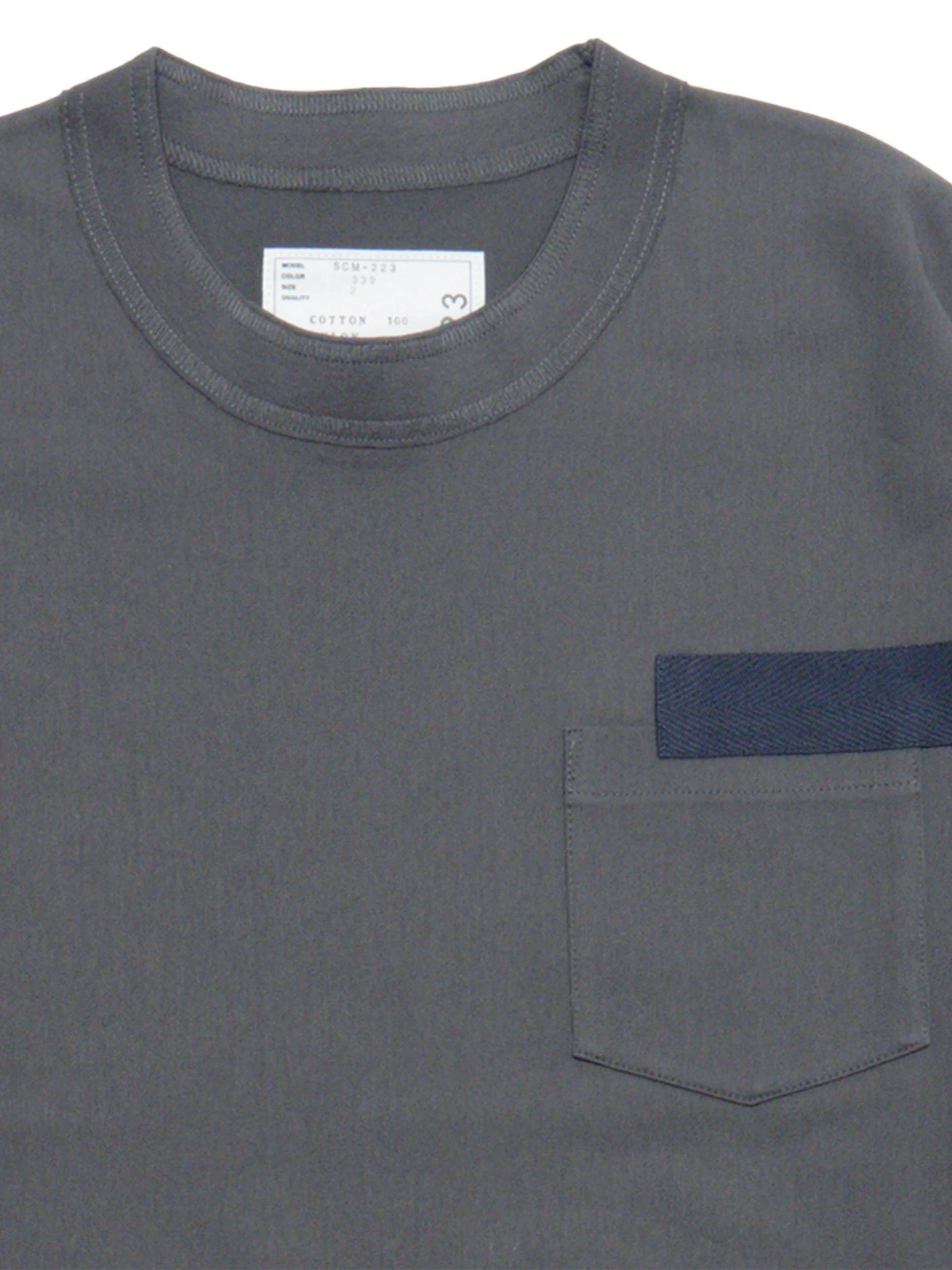 《上質な逸品》sacai ナイロンツイルコットンジャージーTシャツ