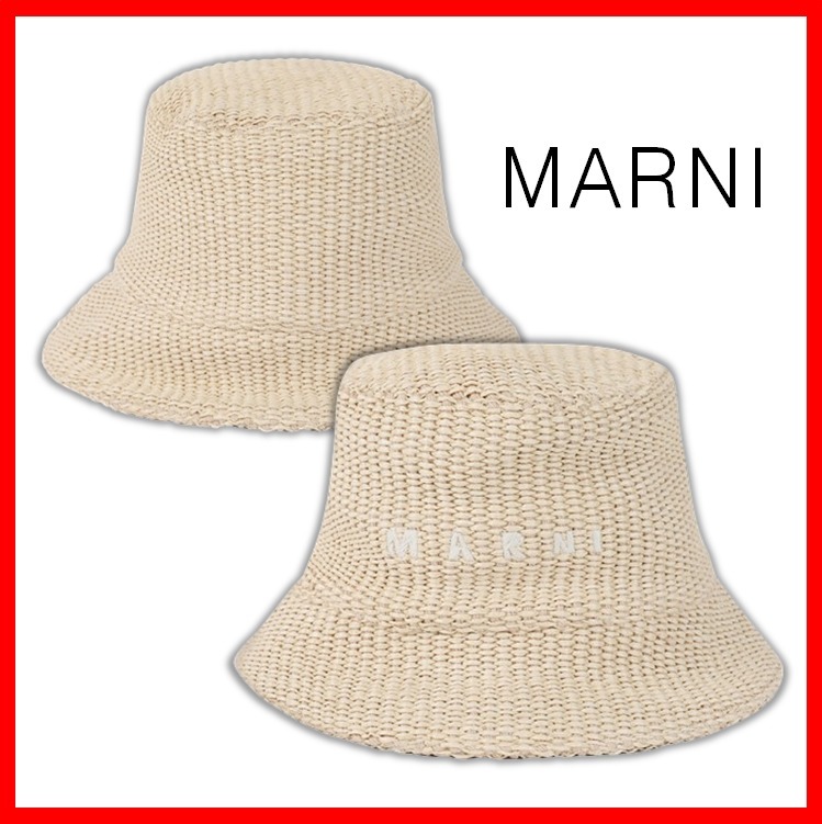 ☆韓国の人気☆【MARNI】☆ラピア バケットハット☆