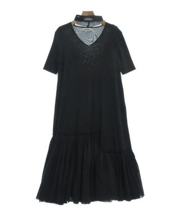 JIL SANDER ジルサンダー ワンピース 黒x緑(総柄) 4104825A0123 ブラック(黒)系 S Jil Sander(ジルサンダー) ワンピース