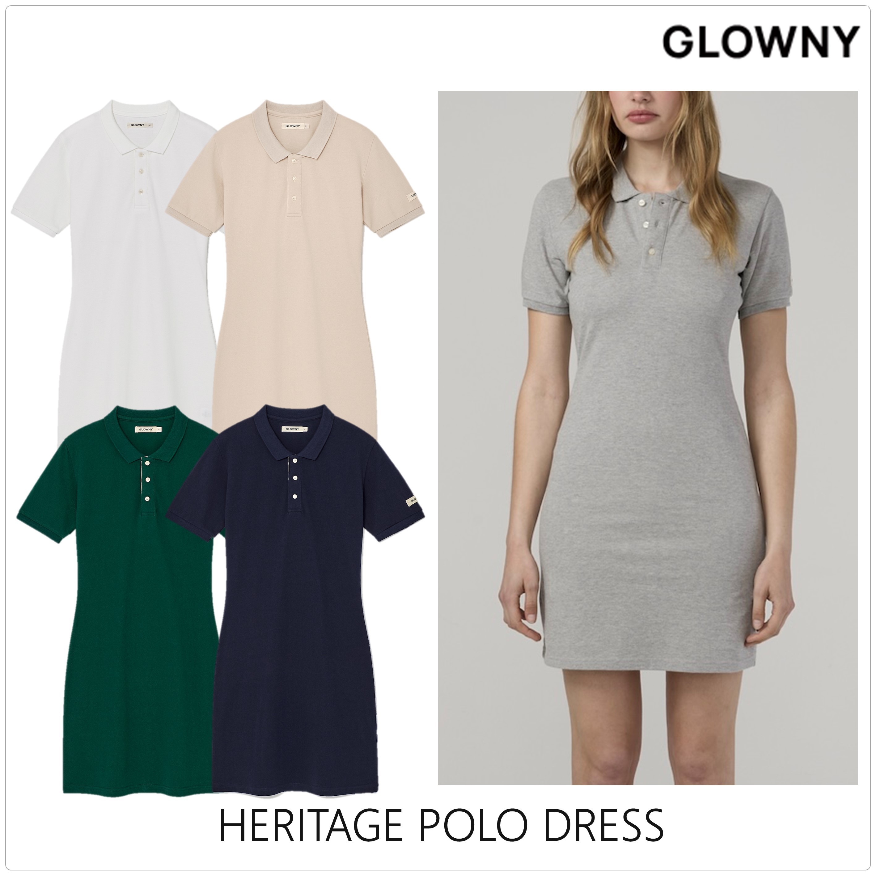 [GLOWNY] HERITAGE POLO ドレス★韓国ファッション★人気★