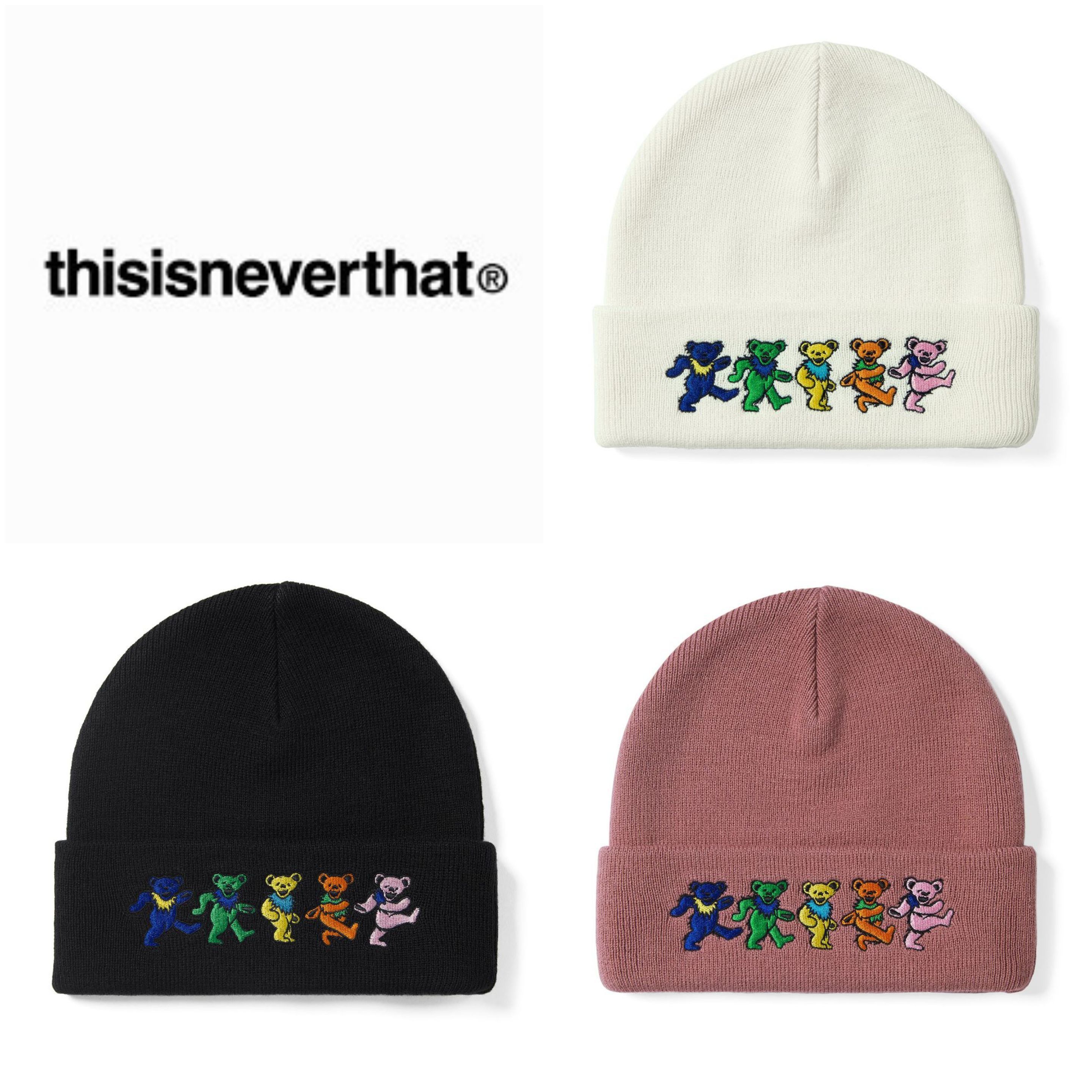 さらに100円引き◆thisisneverthat◆GD Dancing Bears Beanie