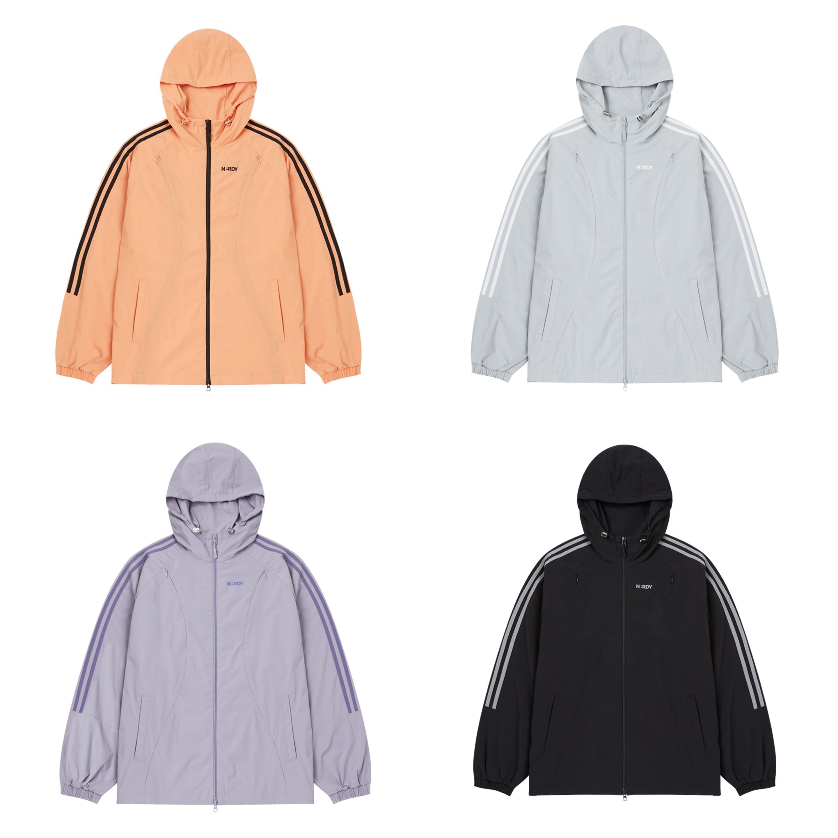 さらに100円引き◆NERDY◆CONCEALED ZIPPER WINDBREAKER