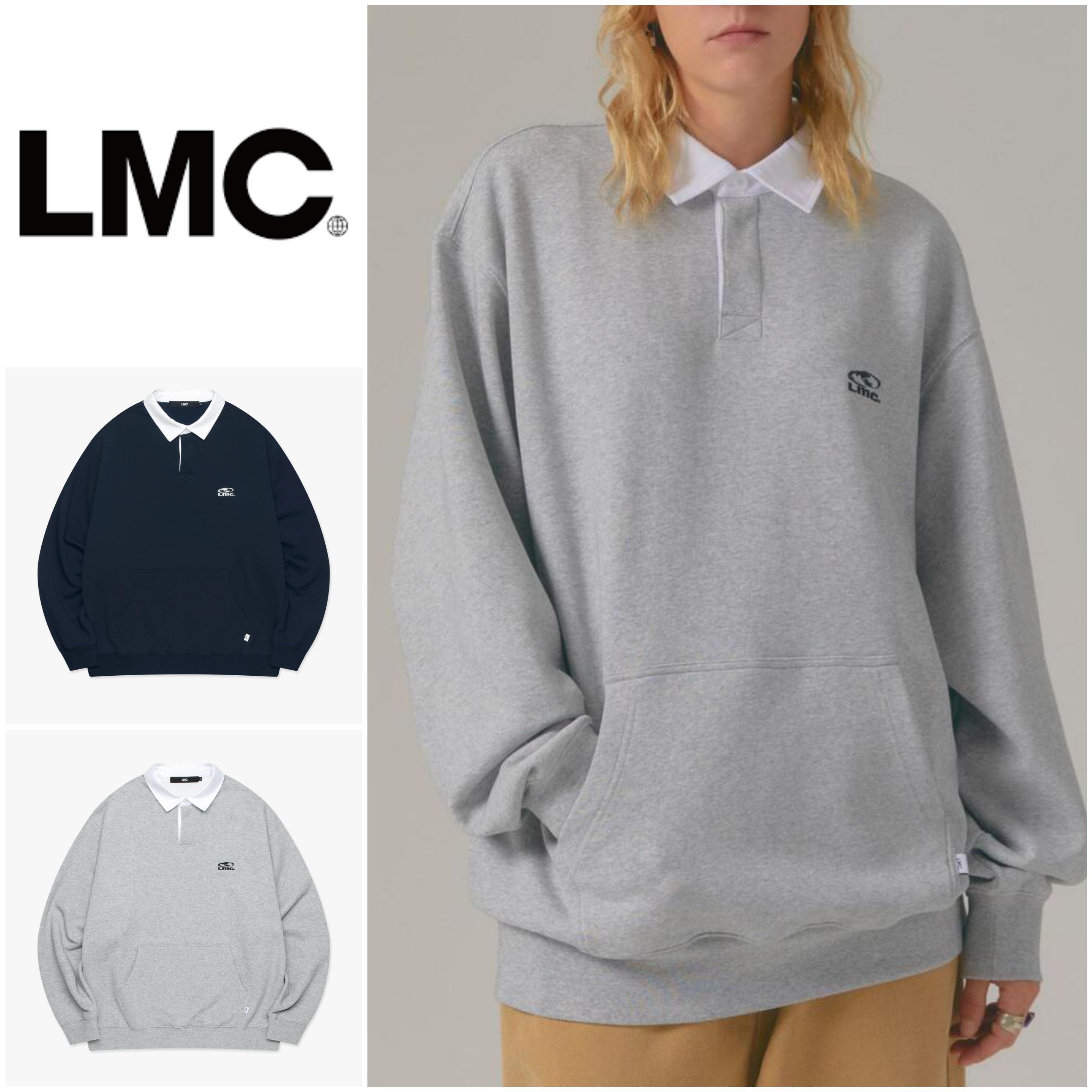 さらに100円引き◆LMC◆OVAL COLLAR SWEATSHIRT