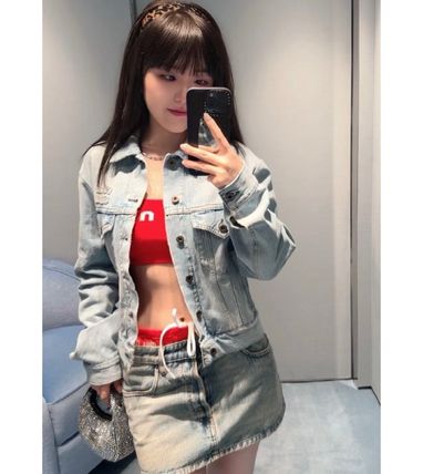 レッド（赤）系 MiuMiu(ミュウミュウ) タンクトップ(レディース