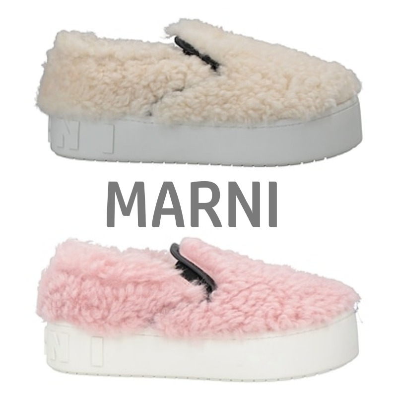 送料関税込み☆MARNI ボア スリッポン ２color