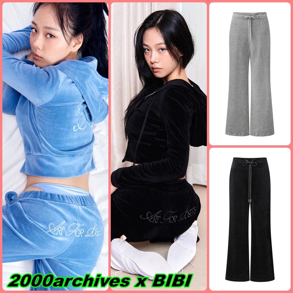【2000archives x BIBI】AFL VELOUR TRACK PANTS 4Color