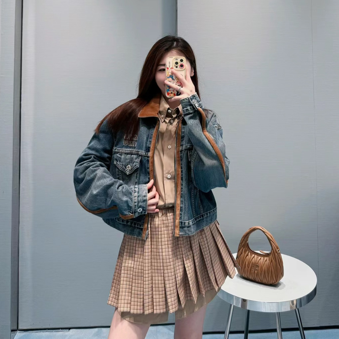 ジャケット Denim blouson jacket GWB207_143W_F0008_S_OOO