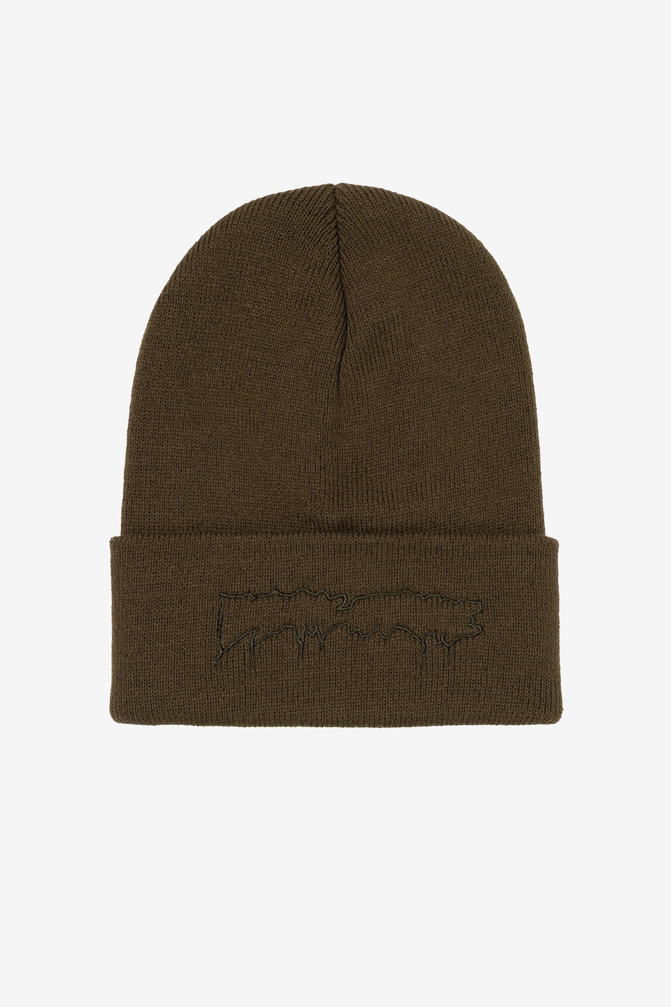 【FUCKING AWESOME】DRIP EMBROIDERED BEANIE OLIVE