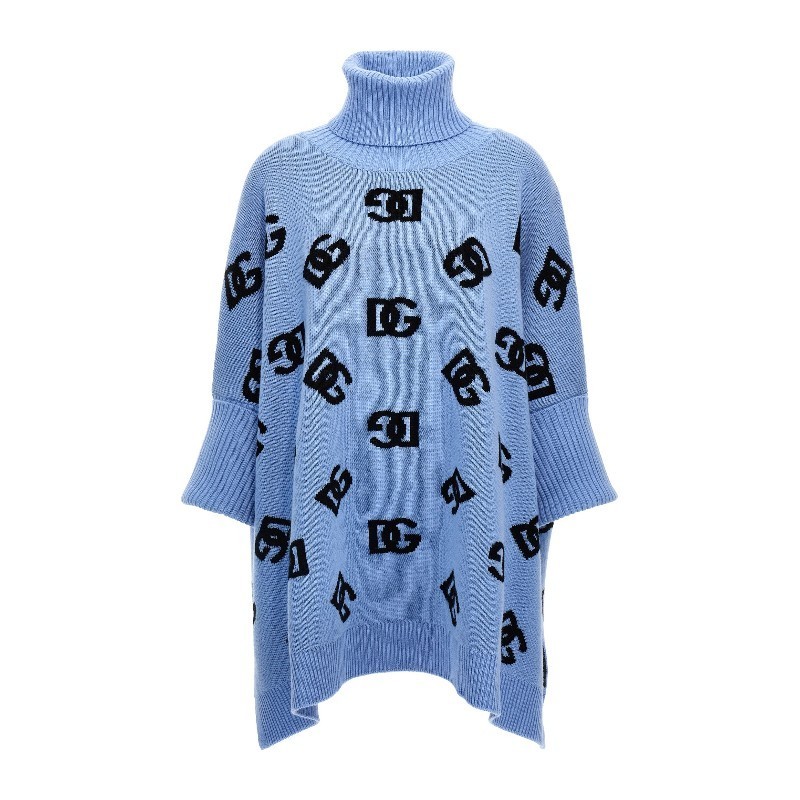 ポンチョ・ケープ Dolce & Gabbana Jacquard logo poncho (FXV08TJCVZM B0143)