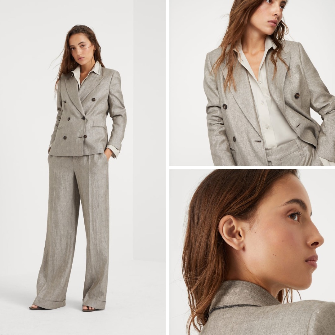 《送料無料》BRUNELLO CUCINELLI Twill jacket with monili