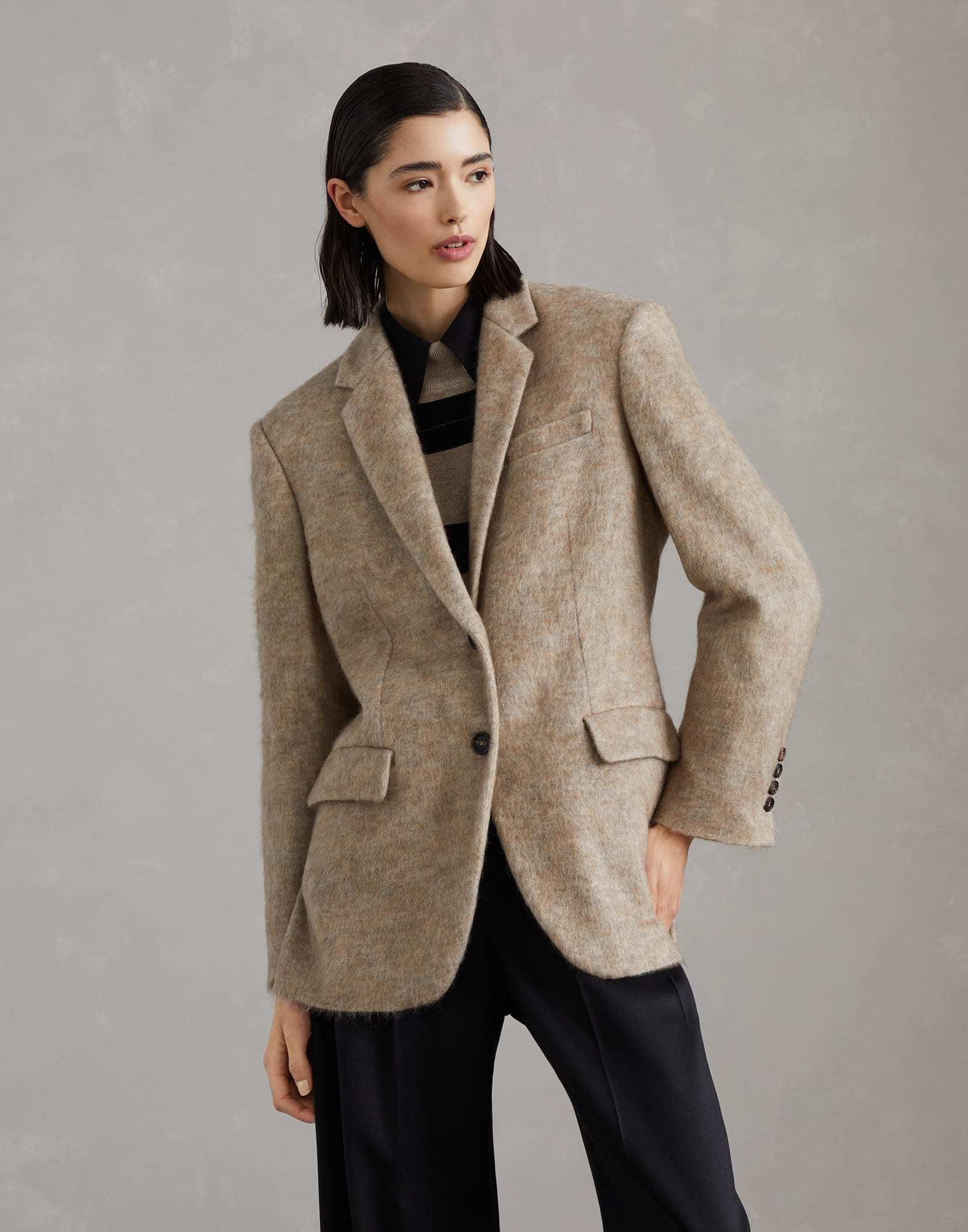《送料無料》 BRUNELLO CUCINELLI Cashmere knitted jacket
