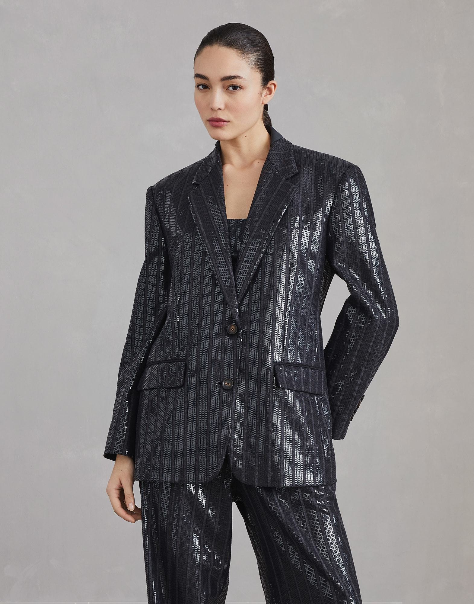 《送料無料》BRUNELLO CUCINELLI Comfort jacket w/ Embroidery