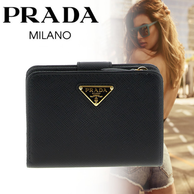 正規店買付【PRADA】スモール 折りたたみ財布