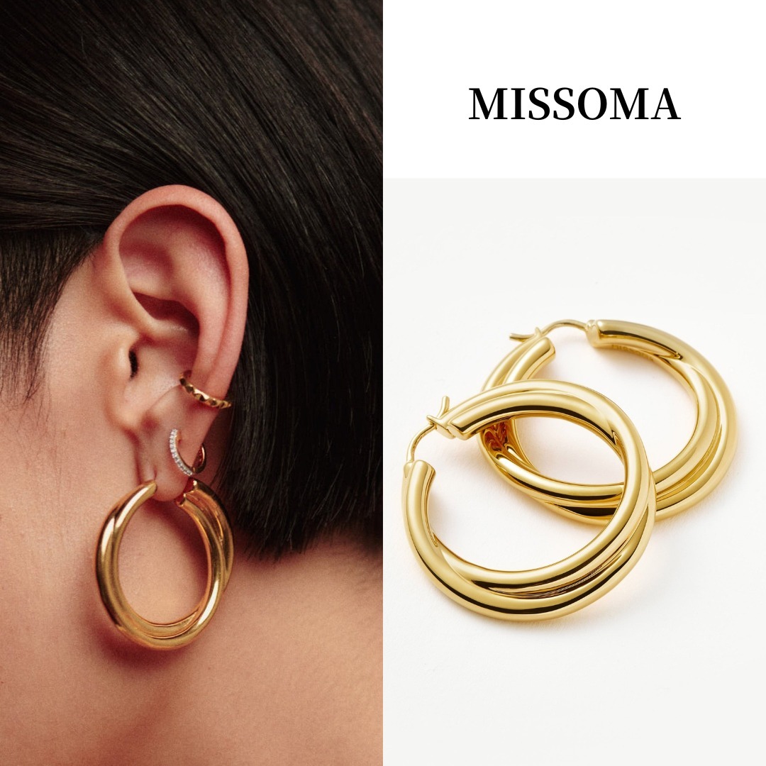 関税送料込【MISSOMA】Lucy Williams★Entwineフープピアス