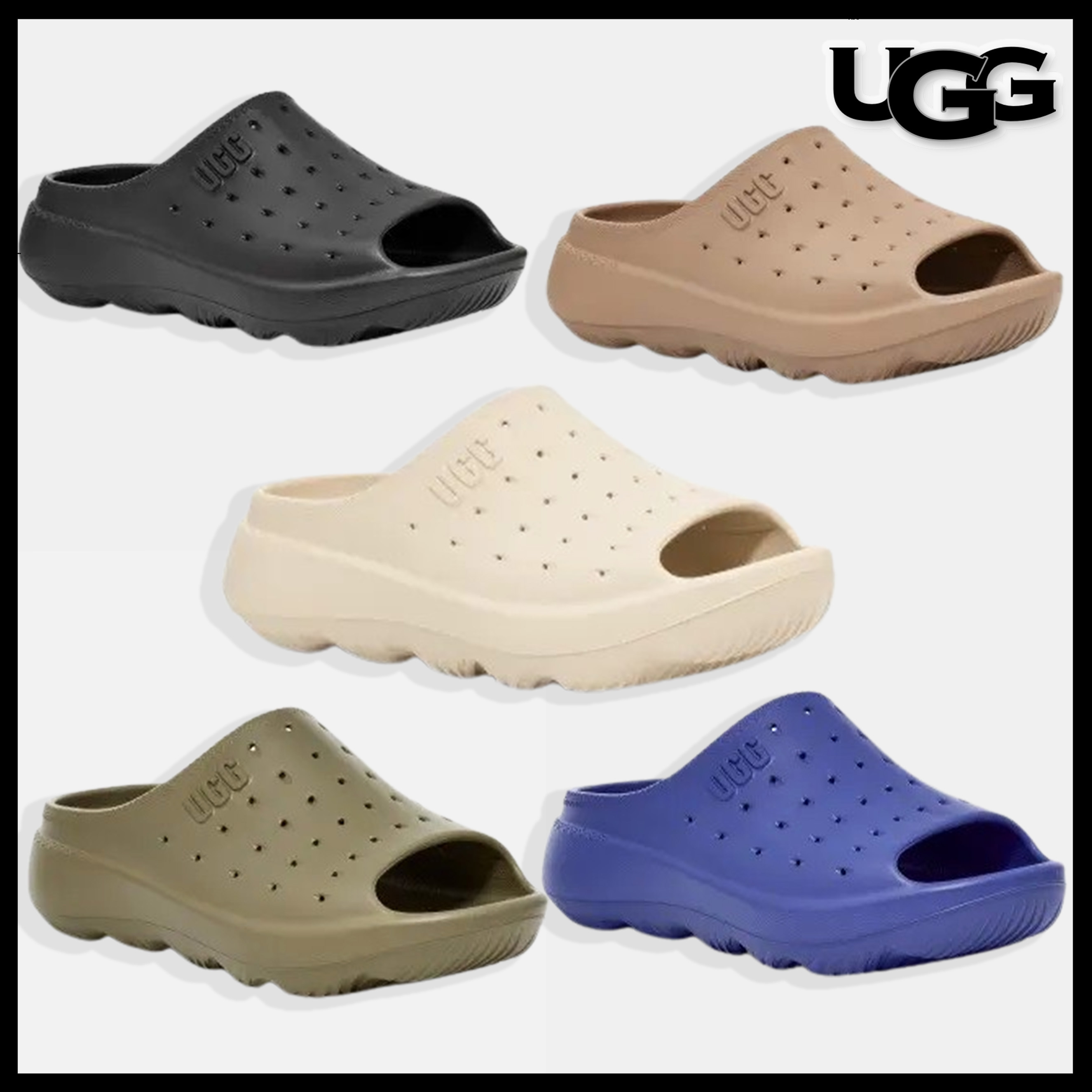 女性も【UGG】Slide It ロゴ スライド イット シャワー サンダル